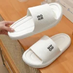 Fashion Summer Couple Non-slip Flat Slides Lithe Soft Cosy Seabeach Sandals Men's Slippers Women Casual Home Indoor Flip Flops - Image 4