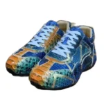 BATMO 2024 new arrival Fashion Snake Skin causal shoes men,male Genuine leather Sneakers PDD447