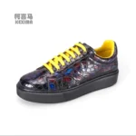 shenzhuangsanbao new men crocodile leatther shoes male casual shoes leisure fashion more color