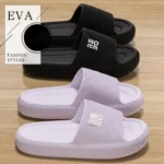 Fashion Summer Couple Non-slip Flat Slides Lithe Soft Cosy Seabeach Sandals Men's Slippers Women Casual Home Indoor Flip Flops - Image 3