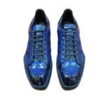 2024 new arrival Fashion Crocodile Skin causal shoes men,male Genuine leather Shoes PDD386 - Image 2