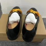 Yellow Tassel Wedding Shoes Man Pointed Toe black Shiny Patent Leather Flats For Men Fashion Party Shoes - Image 4