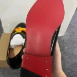 Yellow Tassel Wedding Shoes Man Pointed Toe black Shiny Patent Leather Flats For Men Fashion Party Shoes - Image 3