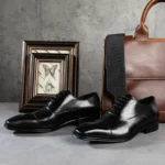 Men's Genuine Leather Oxford Shoes Business Dress Cowhide Lace-Up Suit Men's Shoes High-End British Style Luxury Mengke Shoes - Image 4