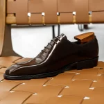 2025 Hanmce New High Quality Men's Dress Suit Cow Genuine Leather Oxfords Shoes With Free Shipping Hot