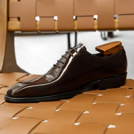 2025 Hanmce New High Quality Men's Dress Suit Cow Genuine Leather Oxfords Shoes With Free Shipping Hot