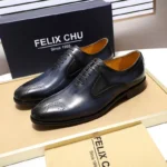 Spring New Business Oxford Shoes Men's Cowhide Handmade Polished Color Rubbing Carving Formal Shoes Rubber Sole Adult Size - Image 2