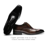 Men's Genuine Leather Oxford Shoes Business Dress Cowhide Lace-Up Suit Men's Shoes High-End British Style Luxury Mengke Shoes - Image 6