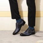Spring New Business Oxford Shoes Men's Cowhide Handmade Polished Color Rubbing Carving Formal Shoes Rubber Sole Adult Size - Image 4