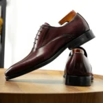 "HANMCE Men's Oxford Shoes | Genuine Leather Brogue Business Formal Dress Shoes | Cowhide Wingtip Wedding Office Shoes - Image 5
